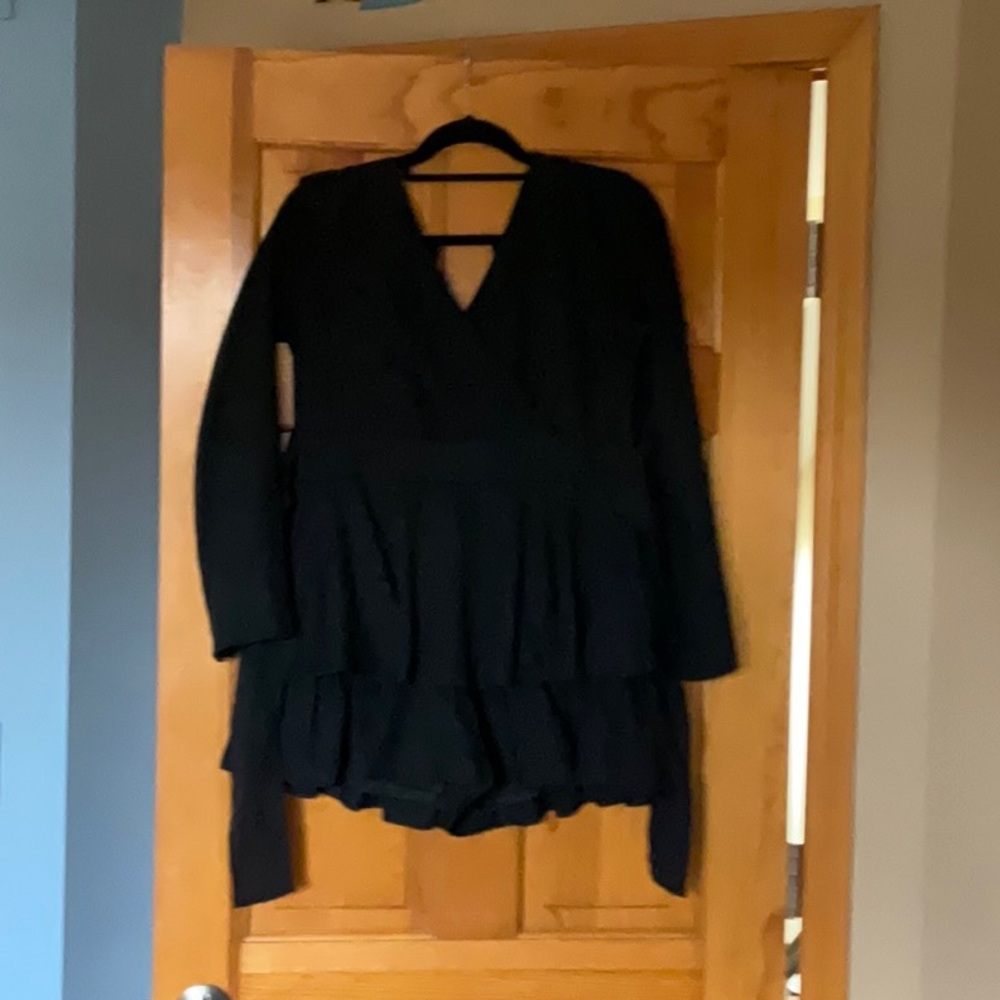 Black cotton bodysuit (with short inside)